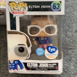 Elton John red white and blue